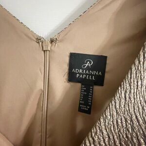 Adrianna Papell Shimmering Gold Gown